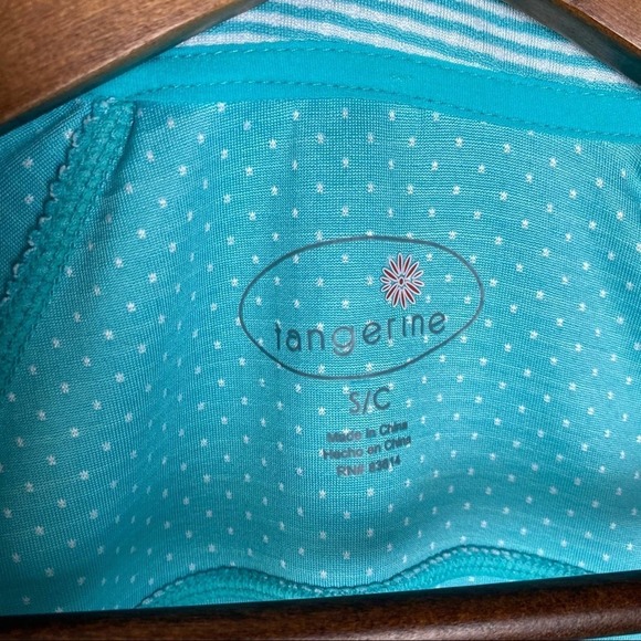 Tangerine Half Zip Striped Hoodie Size Small - Picture 4 of 7